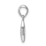 Sterling Silver Rhodium-plated CZ Star Pendant - Image 2