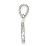 Sterling Silver CZ Star & Crescent Moon Pendant - Image 2