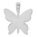 Sterling Silver Rhodium-plated Butterfly Pendant - Image 3