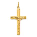Sterling Silver Gold-tone Crucifix Cross Pendant