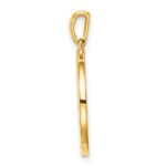 Sterling Silver Gold-plated & CZ Aries Zodiac Pendant - Image 2