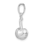 De-Ani Sterling Silver Rhodium-Plated Polished 3D Cherries Pendant - Image 2