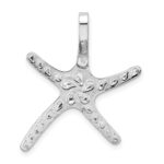 De-Ani Sterling Silver Rhodium-Plated Polished Dancing Starfish Slide - Image 4