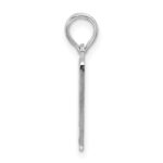 De-Ani Sterling Silver Rhodium-Plated Polished 0 Mile Marker Key West Pendant - Image 2