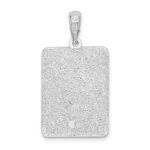 De-Ani Sterling Silver Rhodium-Plated Polished 0 Mile Marker Key West Pendant - Image 5