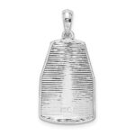 De-Ani Sterling Silver Rhodium-Plated Polished Large Key West USA Pendant - Image 5