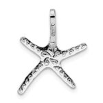 De-Ani Sterling Silver Rhodium-Plated Polished Dancing Starfish Slide - Image 3