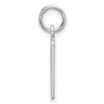 Sterling Silver/Rhodium-plated Elongated Number 10 Charm - Image 2