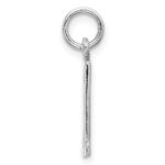 Sterling Silver/Rhodium-plated Elongated Number 31 Charm - Image 2