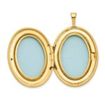1/20 14K Gold Filled 26mm Floral Oval Locket - Image 5