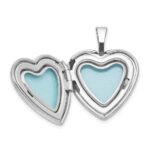 Sterling Silver Rh-plated YOU ARE MY SUNSHINE 16mm Heart Locket - Image 4