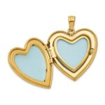 1/20 14K Gold Filled 4-Frame Enameled Heart Locket - Image 5