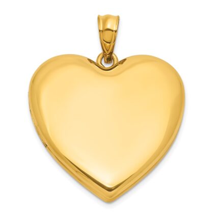 1/20 Gold Filled Polished and Satin 24mm Heart Locket