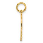 Sterling Silver GP Engraveable Boy Polished Disc Charm - Image 2