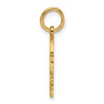 Sterling Silver GP Engraveable Girl Polished Disc Charm - Image 2