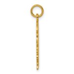 Sterling Silver GP Engraveable Girl Polished Disc Charm - Image 2