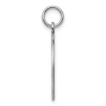 Sterling Silver Rh-plt Engraveable Round Polished Front/Back Disc Charm - Image 2