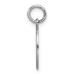 Sterling Silver Rhod-plated Eng. Rnd Polish Front/Back Disc Charm - Image 2