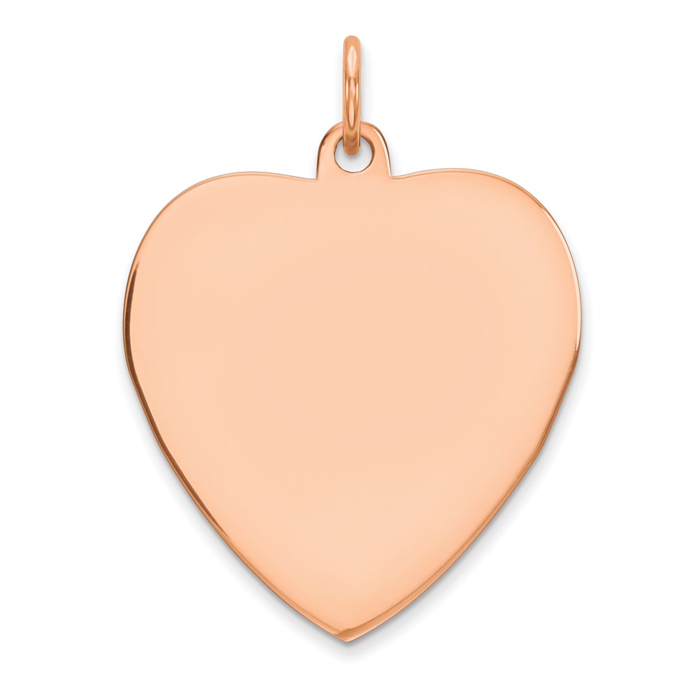 QM393R.jpg Sterling Silver RG Plated Engraveable Heart Polished Front/Satin Back Disc - Image 1