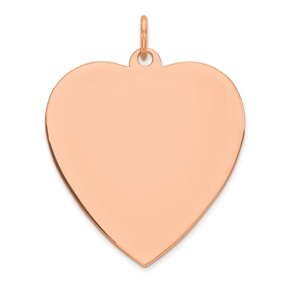 QM394R.jpg Sterling Silver RG Plated Engraveable Heart Polished Front/Satin Back Disc - Image 1