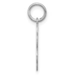 Sterling Silver Rhodium-plated Engraveable Disc Charm - Image 2