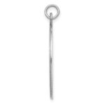 Sterling Silver Rhod-plate Eng. Oval Polish Front/Back Disc Charm - Image 2