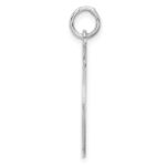 Sterling Silver Rhodium-plated Engraveable Disc Charm - Image 2