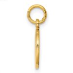 Sterling Silver GP Engraveable Round Polished Disc Charm - Image 2