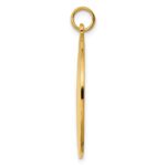 Sterling Silver GP Engraveable Round Polished Disc Charm - Image 2