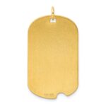 Sterling Silver GP Engraveable Dog Tag Disc Charm - Image 6