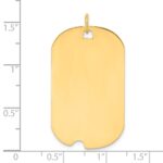 Sterling Silver GP Engraveable Dog Tag Disc Charm - Image 4