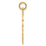 Sterling Silver GP Engraveable Boy Polished Disc Charm - Image 3