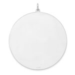 Sterling Silver Rhod-plated Eng. Rnd Polish Front/Back Disc Charm - Image 2
