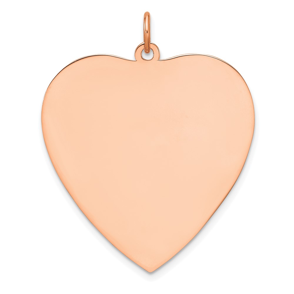 QM549R.jpg Sterling Silver RG Plated Engraveable Heart Polished Front/Satin Back Disc - Image 1