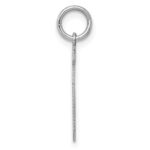 Sterling Silver/Rhodium-plated Polished Number 5 Charm - Image 2