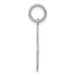 Sterling Silver/Rhodium-plated Polished Number 6 Charm - Image 2