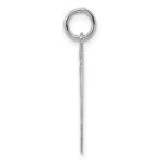 Sterling/Silver Rhodium-plated Polished Number 14 Charm - Image 2