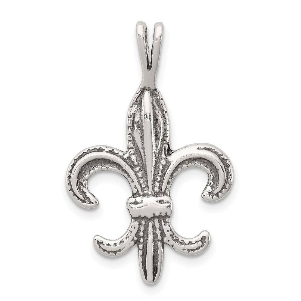 QP1144.jpg Sterling Silver Fleur De Lis Charm - Image 1