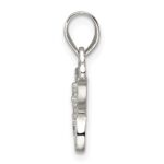 Sterling Silver CZ Butterfly Pendant - Image 2