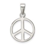 Sterling Silver Peace Sign Pendant - Image 4