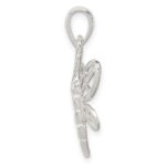 Sterling Silver Polished Dragonfly Pendant - Image 2