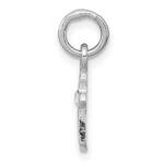 Sterling Silver RH-pltd Child's Apr Clear Preciosca Crystal Cross Pendant - Image 2