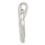 Sterling Silver Polished w/CZ Heart Slide - Image 2