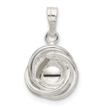 Sterling Silver Polished Synthetic Pearl Pendant - Image 4