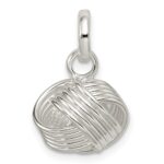 Sterling Silver Love Knot Small Pendant - Image 3
