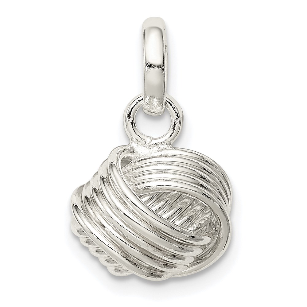 QP5153.jpg Sterling Silver Love Knot Small Pendant - Image 1