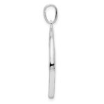 Sterling Silver Polished Rotating Disc Pendant - Image 2