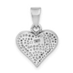 Sterling Silver Rhodium-plated Larimar Heart Pendant - Image 3