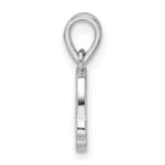 Sterling Silver RH-plated Multi-color Enamel Rainbow Children's Pendant - Image 2