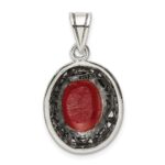 Sterling Silver Carnelian Pendant - Image 4
